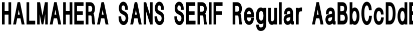 HALMAHERA SANS SERIF Regular font