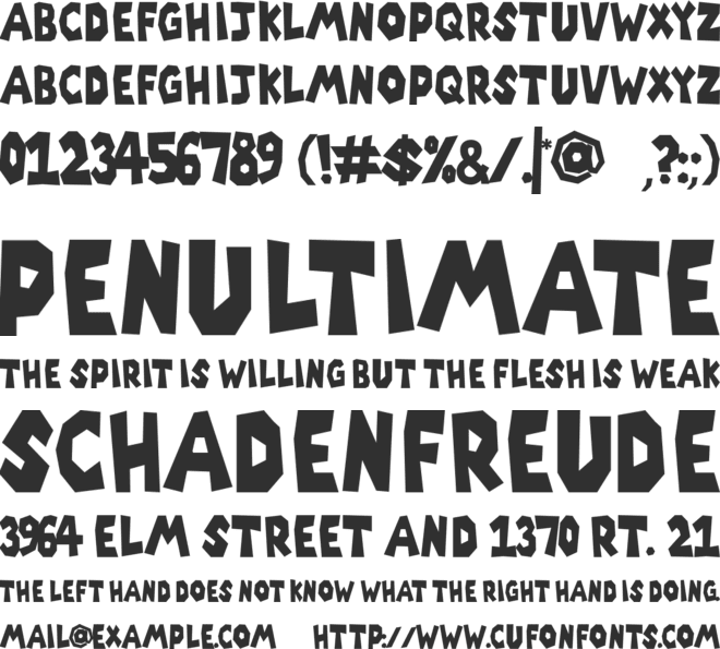 Wilkey font preview