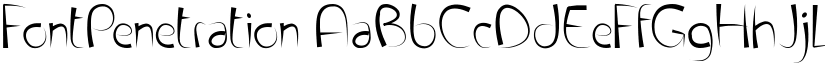 FontPenetration font