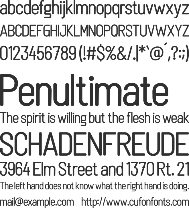 Linguineve font preview