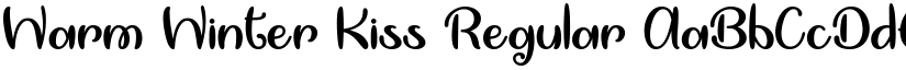 Warm Winter Kiss Regular font