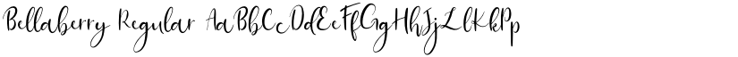 Bellaberry Regular font