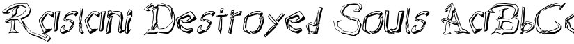 Raslani Destroyed Souls font download