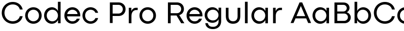 Codec Pro Regular font