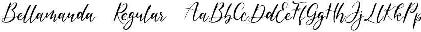 Bellamanda Regular font
