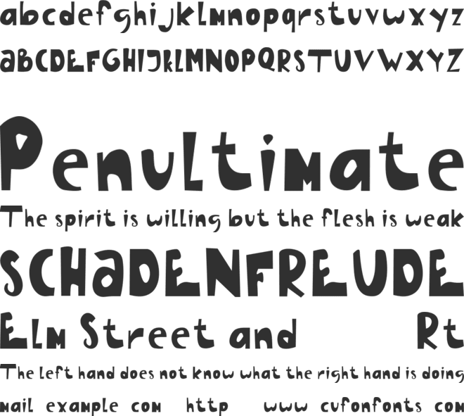 Kids - A Handwritten Fonts font preview