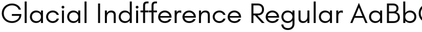 Glacial Indifference Regular font