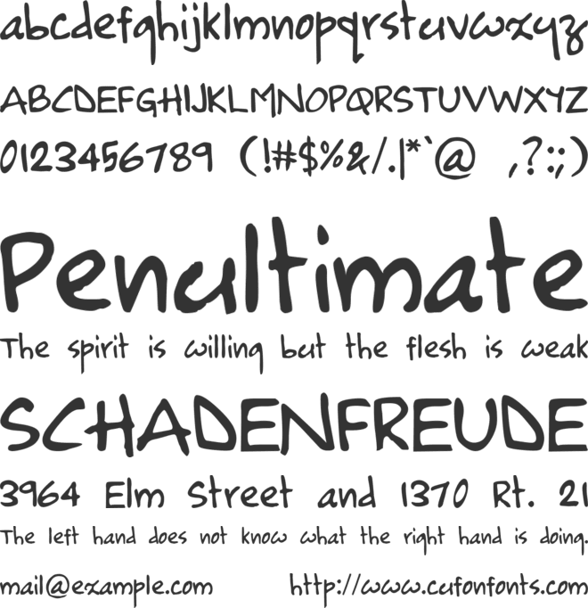 Rufscript font preview