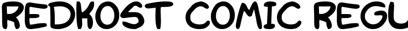 Redkost Comic Regular font
