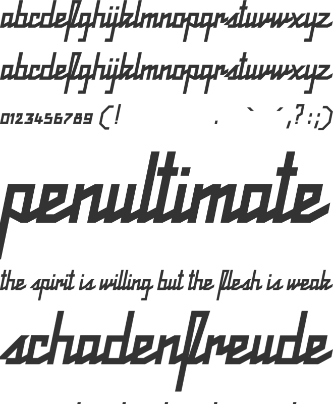 Atlantico font preview