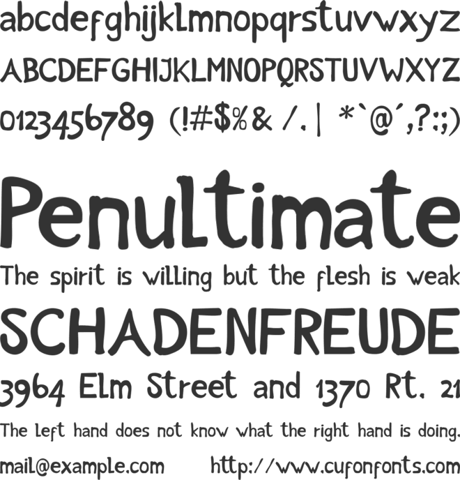 Intuitive font preview
