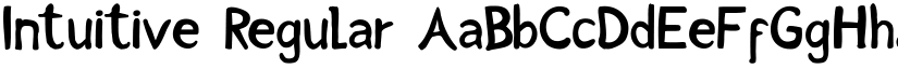 Intuitive Regular font