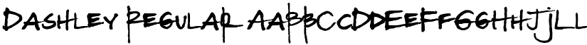 Dashley Regular font