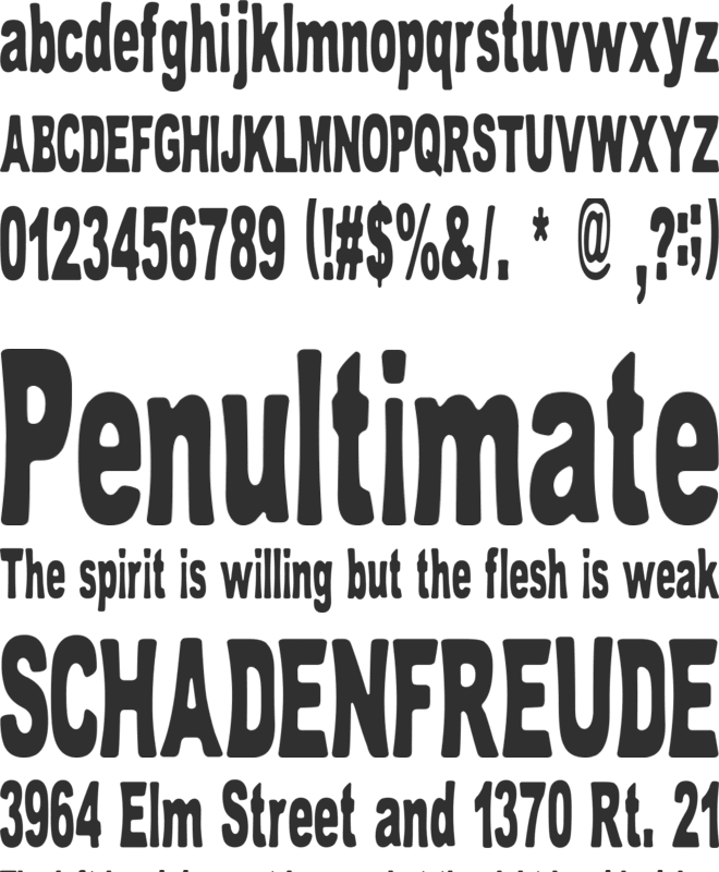 Tom Bombadill font preview