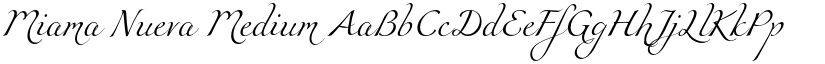 Miama Nueva Medium font