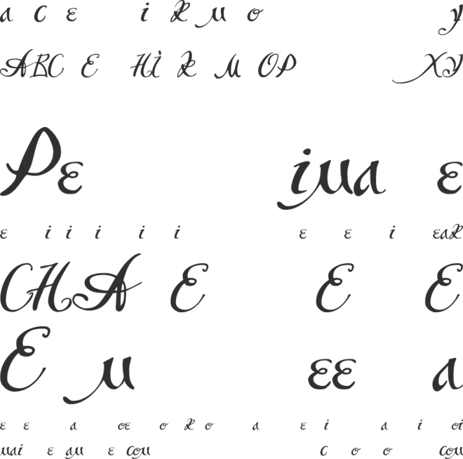 Skoropys-XVII font preview