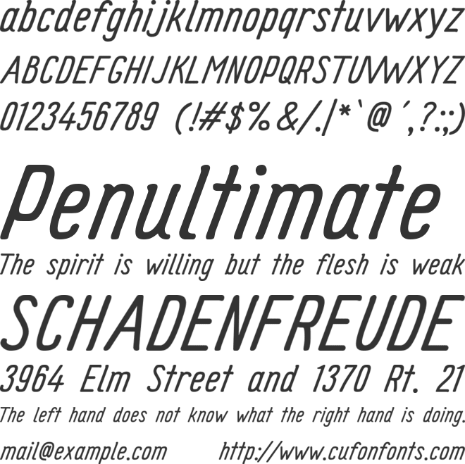 Certege font preview