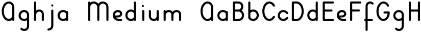 Aghja Medium font