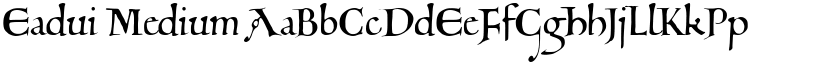 Eadui Medium font