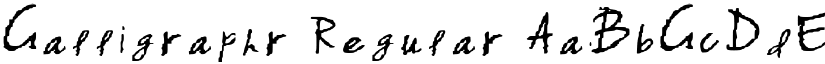 Calligraphr Regular font