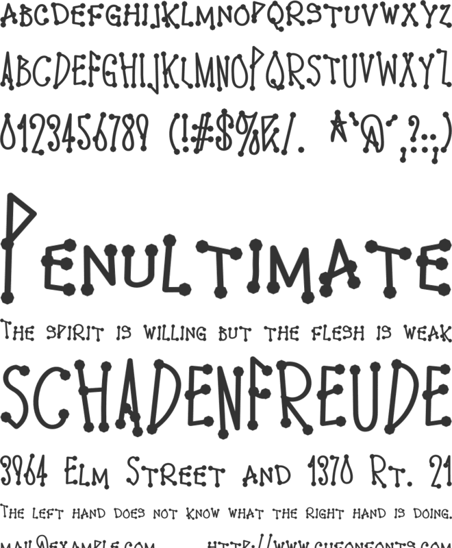 Punk Nova font preview