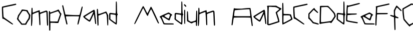 CompHand Medium font