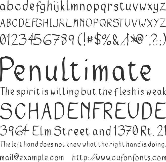 PoorFish font preview
