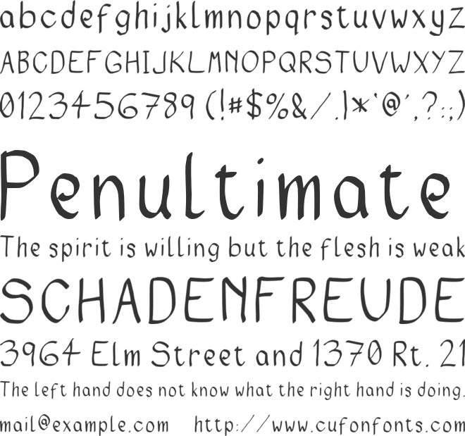 PoorFish font preview
