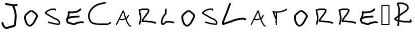 JoseCarlosLatorre Regular font
