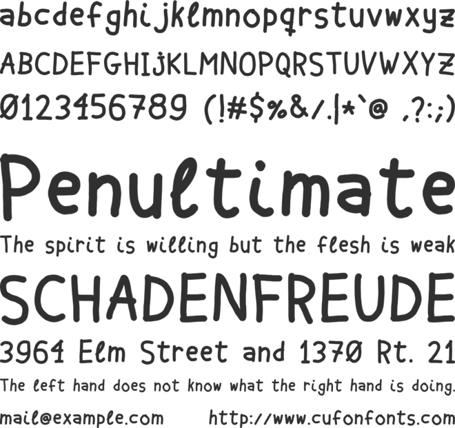 Guillermonkey font preview