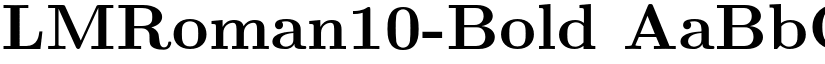 LMRoman10-Bold font