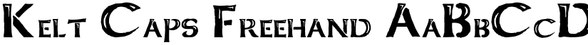 Kelt Caps Freehand font