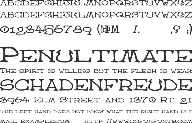 Atlas of the Magi font preview