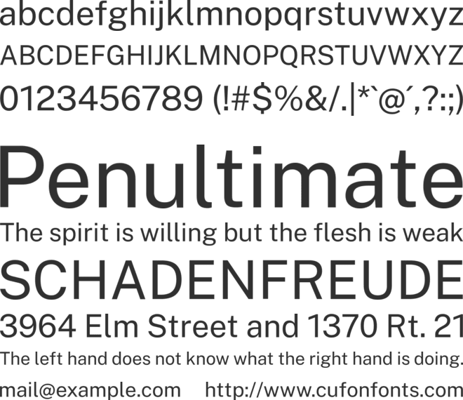Cheyenne Sans Novus font preview
