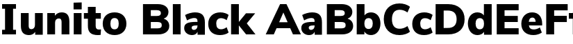 Iunito Black font
