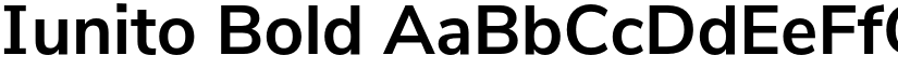 Iunito Bold font