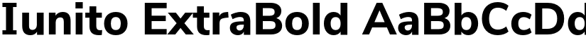 Iunito ExtraBold font