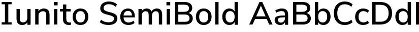 Iunito SemiBold font