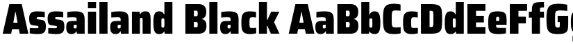 Assailand Black font