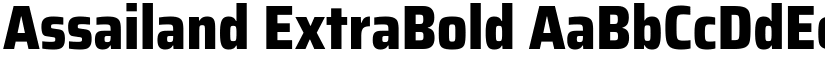 Assailand ExtraBold font