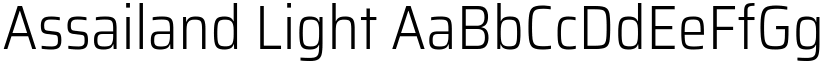 Assailand Light font