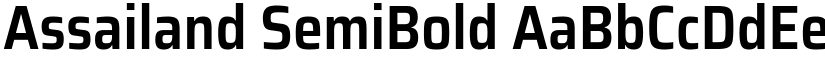 Assailand SemiBold font