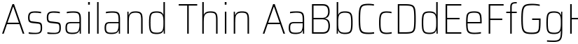 Assailand Thin font