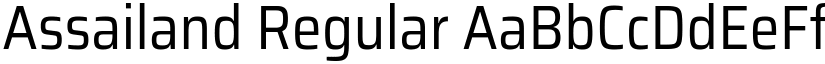 Assailand Regular font