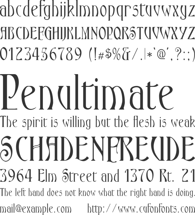 Ambrosia font preview