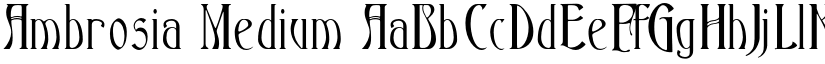 Ambrosia Medium font