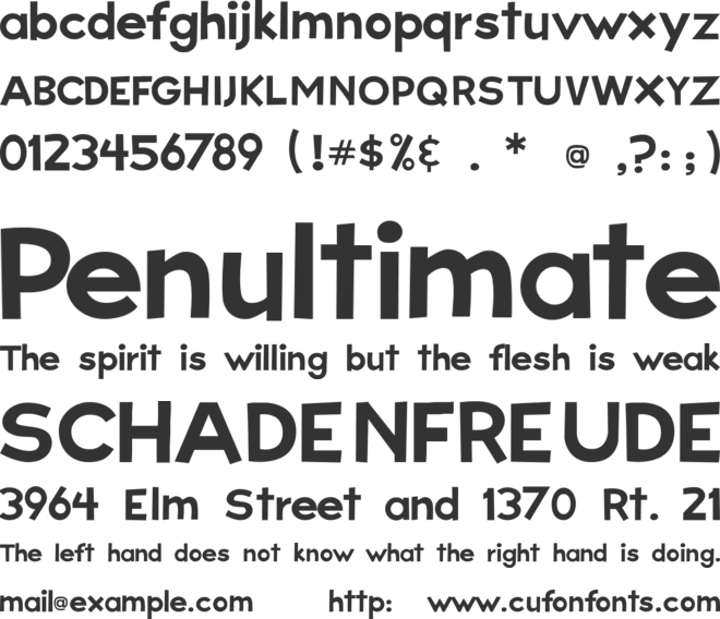 Big Sky font preview