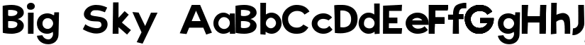 Big Sky font