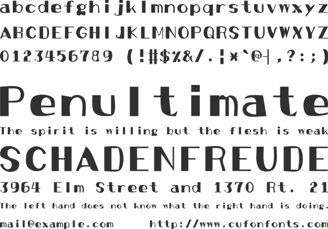 GutenTAG Engraved  Beta font preview