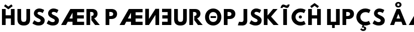 Hussar Paneuropjskich UpCs font